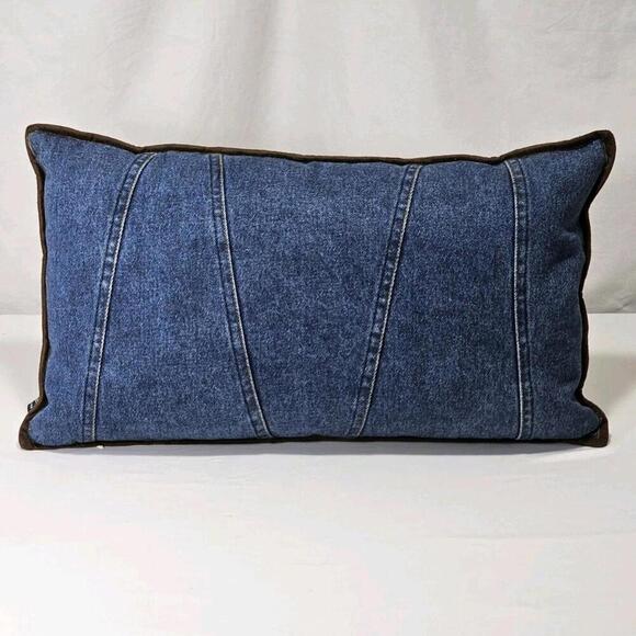 Woolrich Other - Woolrich Denim Throw Pillow Rectangle Cabin Country Vintage